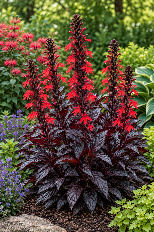 Black Truffle Cardinal Flower (Lobelia 'Black Truffle')