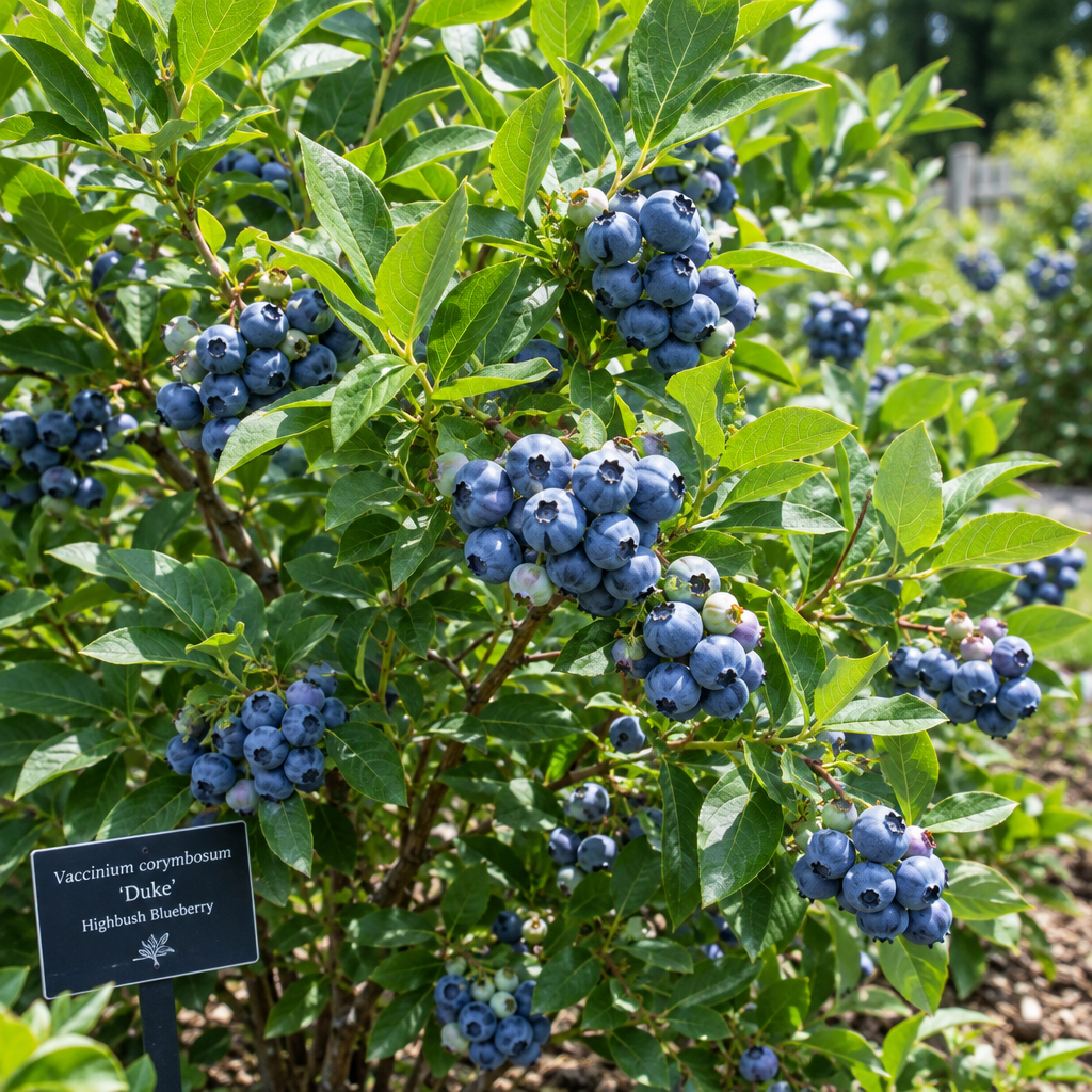 Duke Highbush Blueberry (Vaccinium corymbosum 'Duke')